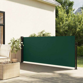Retractable Side Awning Dark Green