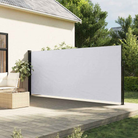 Retractable Side Awning White Polyester with PU coating...