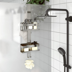 Hanging Shower Caddy Silver Brushed 304 stainless steel