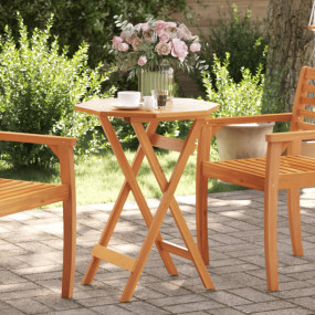 Garden Table Natural wood color Solid acacia wood Small...