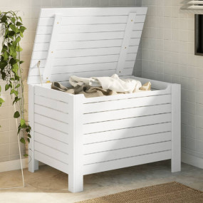 Storage Box White Solid Pine Wood Standard Storage Box