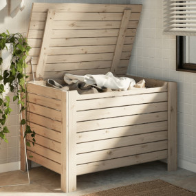 Storage Box Natural pine wood Solid pine wood (untreate...