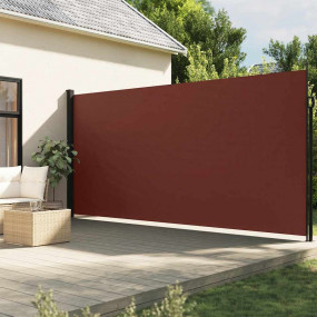 Retractable Side Awning Brown