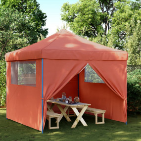 Party Tent Terracotta, Blue Oxford fabric, Powder-coate...