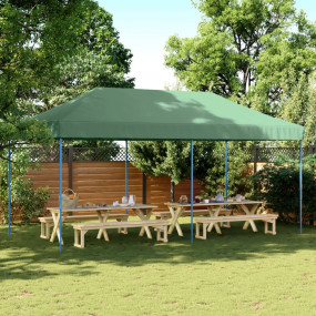 Party Tent Green, Blue Oxford fabric, Powder-coated ste...