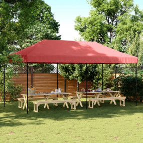 Party Tent Burgundy Oxford fabric Large Foldable Party ...