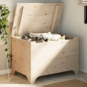 Storage Box Natural Pine Solid pine wood (untreated)