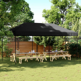 Party Tent Black Oxford fabric with PVC coating, Powder...
