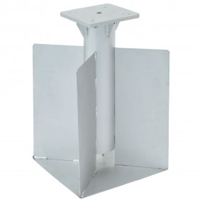 In-ground Parasol Base Silver Steel Standard Durable