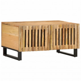Coffee Table Brown Solid Mango Wood Large Coffee Table