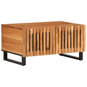 Coffee Table Brown Solid Acacia wood Medium Coffee Tabl...