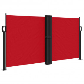 Retractable Side Awning Red 100% polyester with PU coat...
