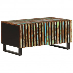 Coffee Table Reclaimed Finish Solid Acacia Wood Medium