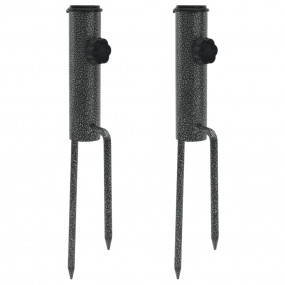 Parasol Stand Black Galvanized steel Adjustable diamete...