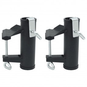 Umbrella Clamp Black Steel with powder coating Compact