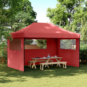 Party Tent Burgundy Oxford fabric with PVC coating Larg...