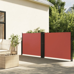 Retractable Side Awning Terracotta 100% polyester with ...