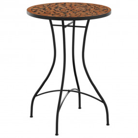 Mosaic Bistro Table Terracotta Powder-coated iron 19.7 ...