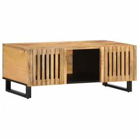 Coffee Table Brown Solid Mango Wood Medium Coffee Table