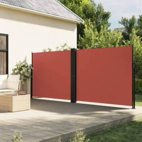 Retractable Side Awning Terracotta 100% polyester with ...