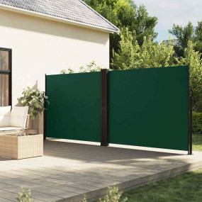 Retractable Side Awning Dark green