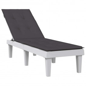Deck Chair Cushion Melange Anthracite 100% Polyester