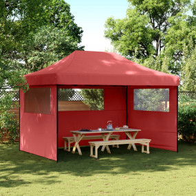 Party Tent Burgundy Oxford fabric, PVC, Powder-coated s...