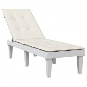 Deck Chair Cushion Melange cream 100% polyester Extra T...