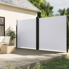 Retractable Side Awning White Polyester with PU coating...