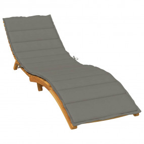 Sun Lounger Cushion Melange dark grey 100% polyester
