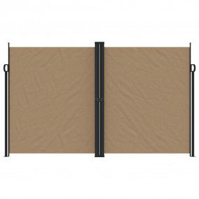 Retractable Side Awning Taupe 100% polyester with PU co...