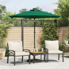 Garden Parasol Green Polyester, Steel Large Tiltable