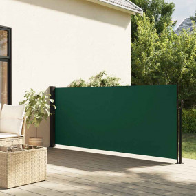 Retractable Side Awning Dark Green