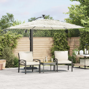 Garden Parasol White Fabric (100% polyester), steel, st...