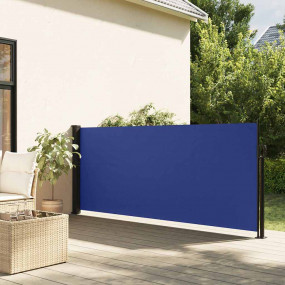 Retractable Side Awning Blue