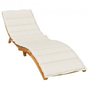 Sun Lounger Cushion Melange Cream 100% Polyester