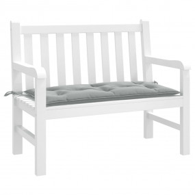 Garden Bench Cushion Melange Light Grey 100% Polyester