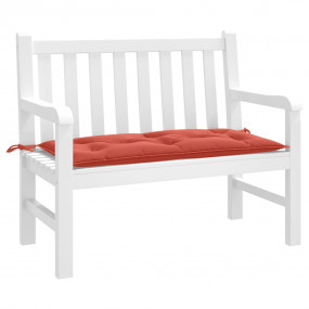 Garden Bench Cushion Melange Red 100% Polyester