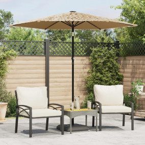 Garden Parasol Brown Material: 100% polyester, Powder-C...