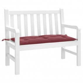 Garden Bench Cushion Melange wine red 100% polyester