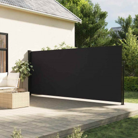 Retractable Side Awning Black