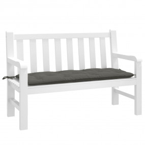 Garden Bench Cushion Melange dark grey 100% polyester