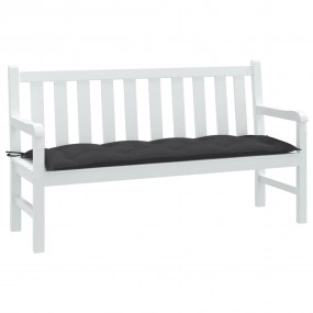 Garden Bench Cushion Melange Anthracite 100% Polyester