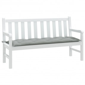 Garden Bench Cushion Melange Light Grey 100% Polyester