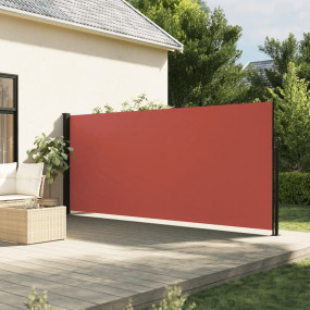 Retractable Side Awning Terracotta 100% polyester with ...