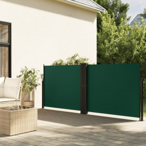 Retractable Side Awning Dark green