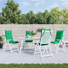 Highback Chair Cushion Set of 4 Green