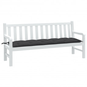 Garden Bench Cushion Melange Anthracite Fabric (100% po...
