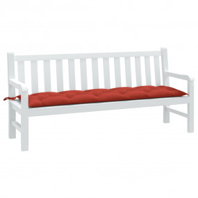 Garden Bench Cushion Melange Red 100% Polyester