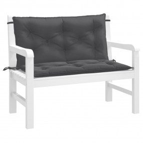 Garden Bench Cushion Melange Anthracite 100% Polyester ...
